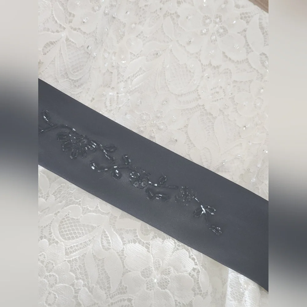 David's Bridal beaded lace GORGEOUS in PERFECT SHAPE - Picture 2 of 7